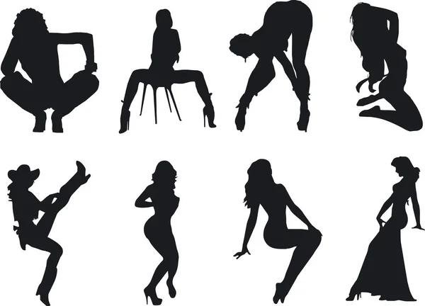 Силуэт женщины на стуле