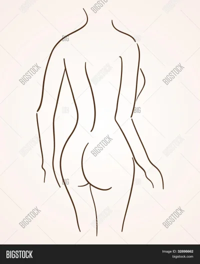 Контур женского тела