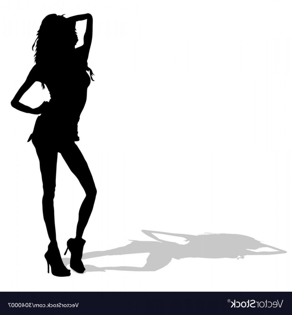 Силуэт стройной девушки