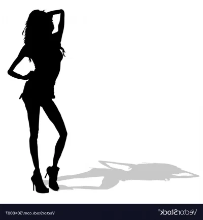 Силуэт стройной девушки