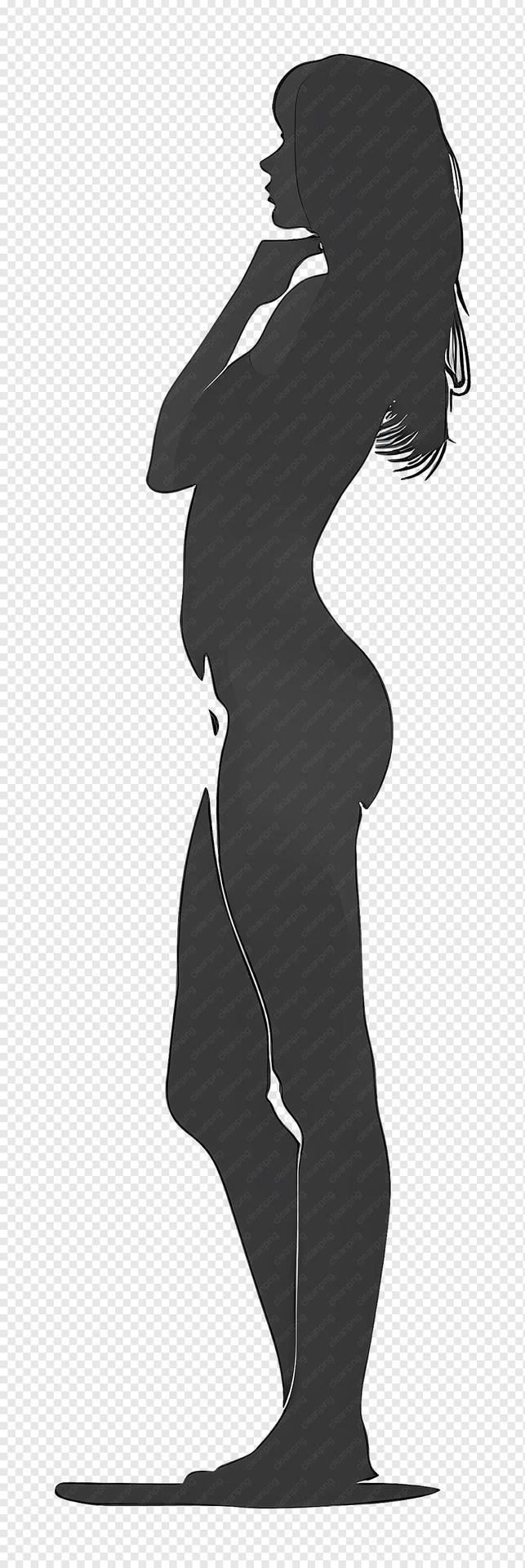 Женская фигура силуэт