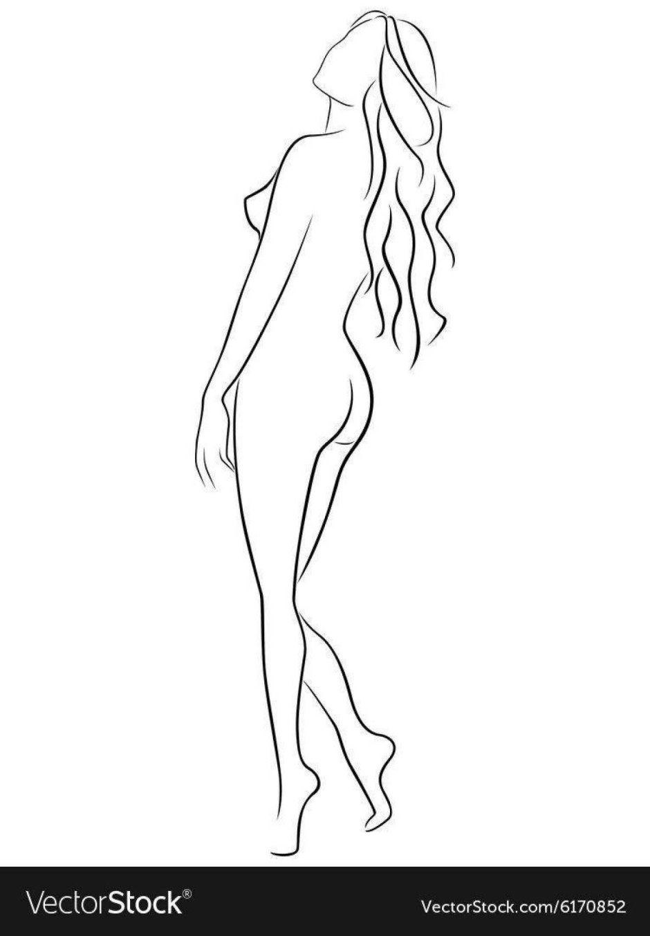Очертания женской фигуры