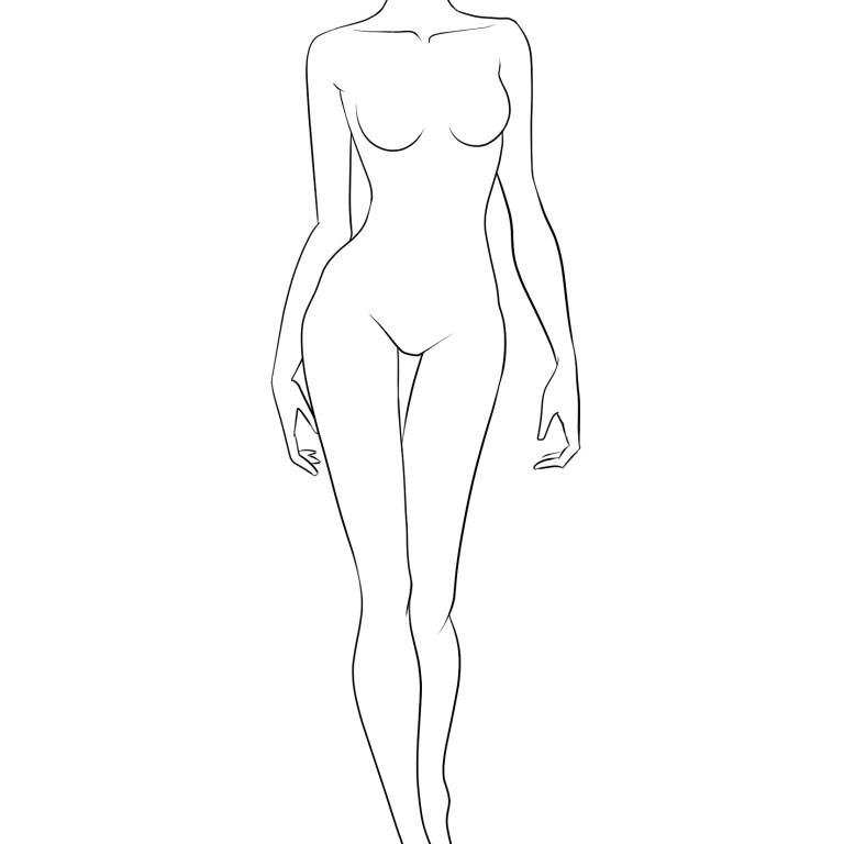 Шаблон для рисования одежды