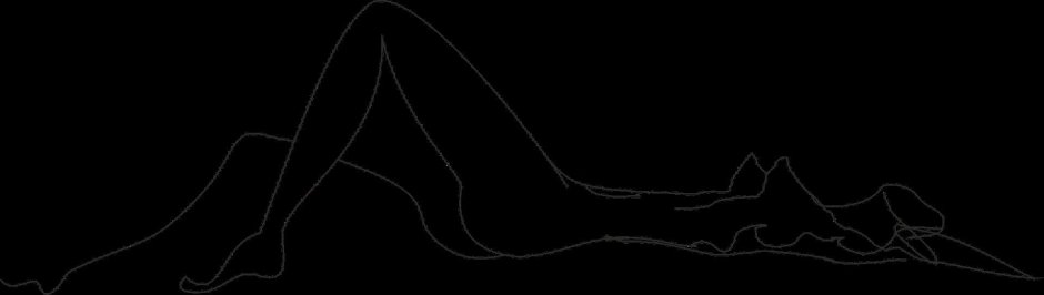 Силуэт голой женщины