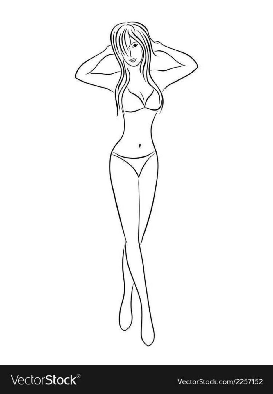Фигура девушки рисунок