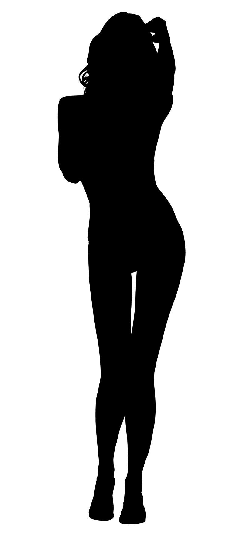 Фигура девушки силуэт