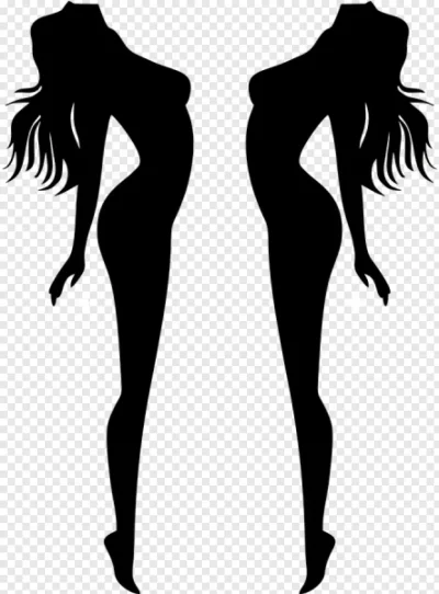 Фигура девушки силуэт