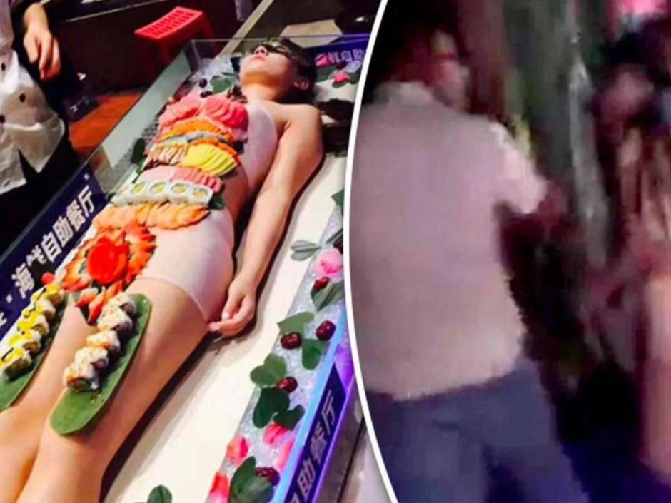 Ресторан nyotaimori япония