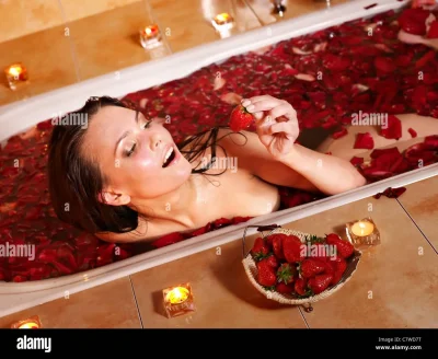 Ванна с розами