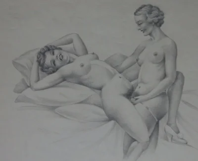 Лесбийские эротические рисунки