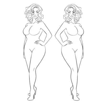 Женская фигура эскиз