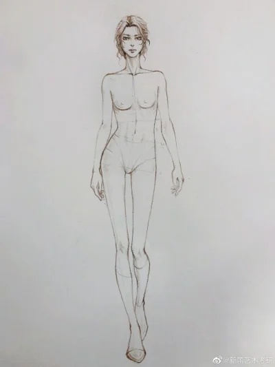 Эскиз женской фигуры