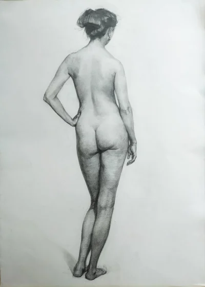 Ню для начинающих живописцев графика