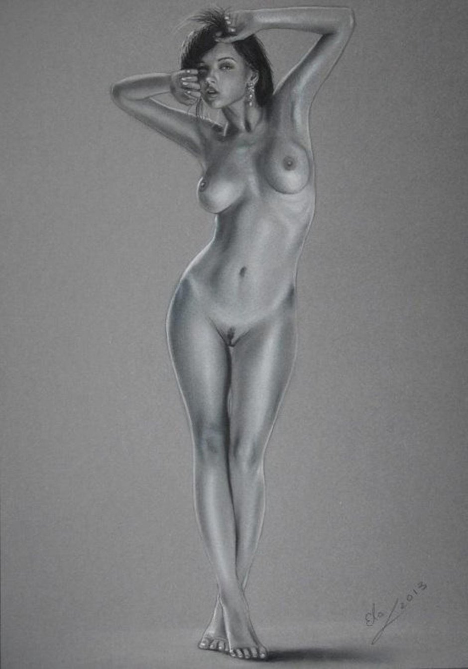 Рисунки голой девушки