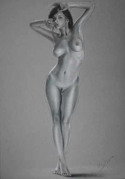 Рисунки голой девушки