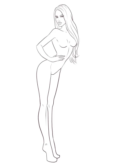 Фигура для рисования одежды