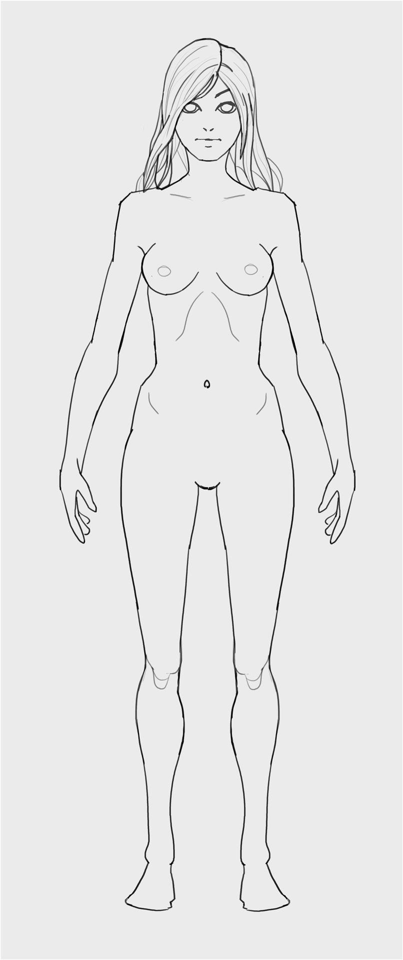 Эскиз женской фигуры