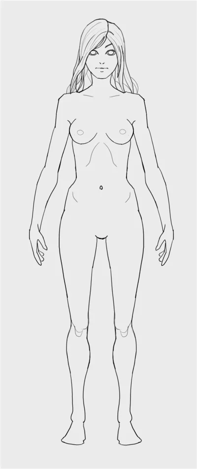 Эскиз женской фигуры