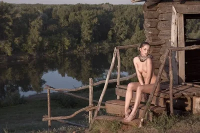 Деревенские девушки в бане