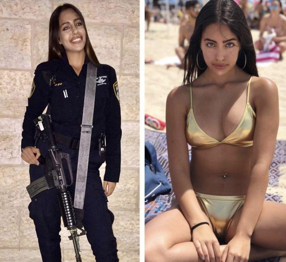 Израильские девушки военные в форме и без