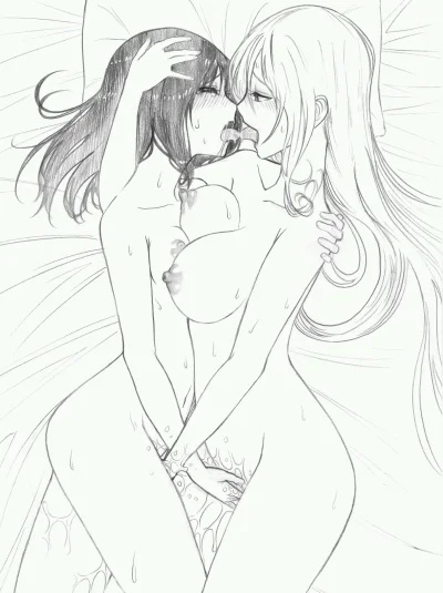 Юри хентай черно белое