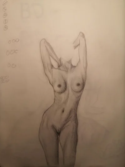 Рисунки карандашом тело девушки