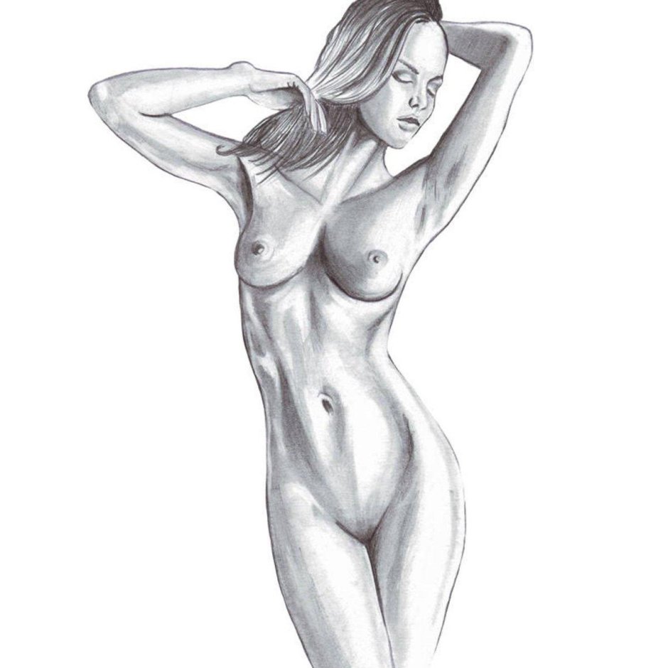 Рисунки карандашом голые девушки