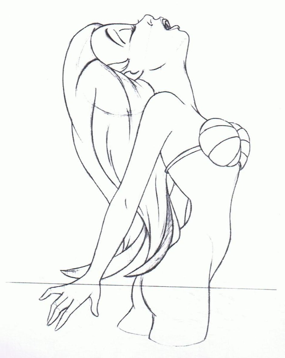 Ариэль русалочка срисовать