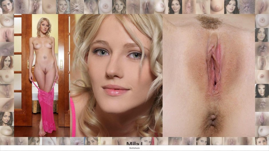 Лицо и вагина белокурых