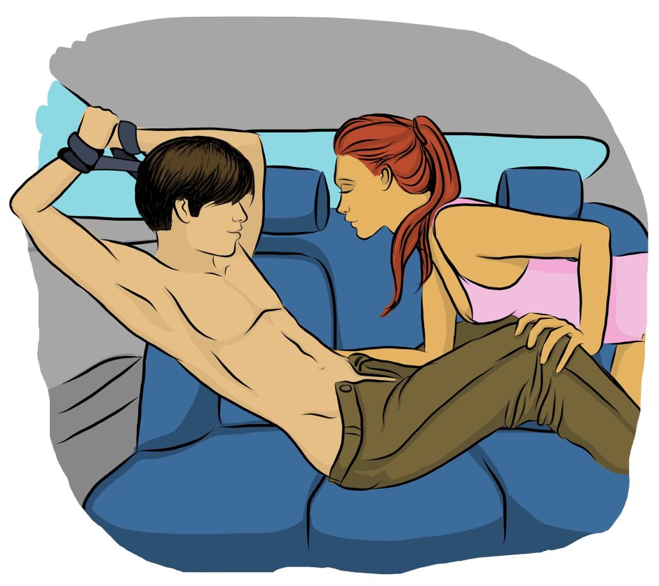 Поза для секса в машине