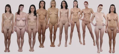 Кастинг голых женщин