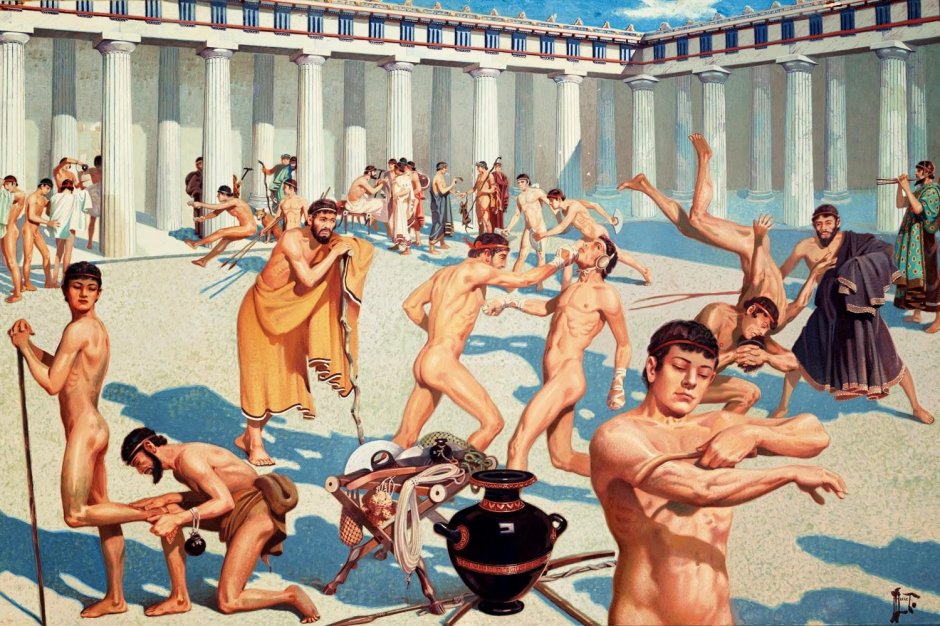 Школа палестра в древней греции