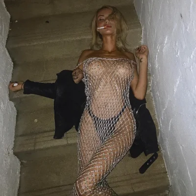 Сексуальное прозрачное платье