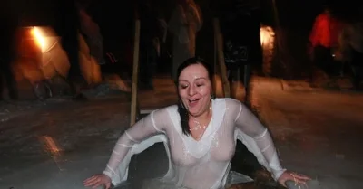 Прорубь на крещение