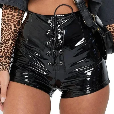 Шорты латекс женские