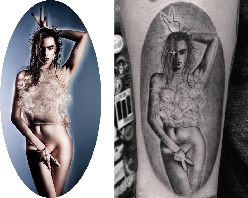 Кара делевинь порнофейк