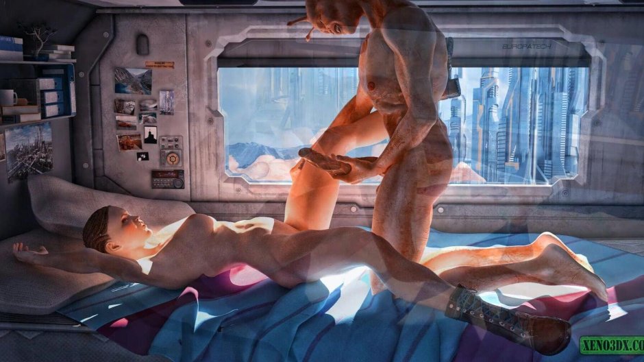 Каюта космического корабля sci fi