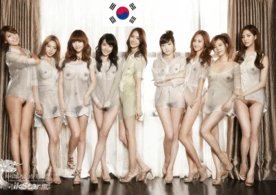Корейская группа girls generation naked