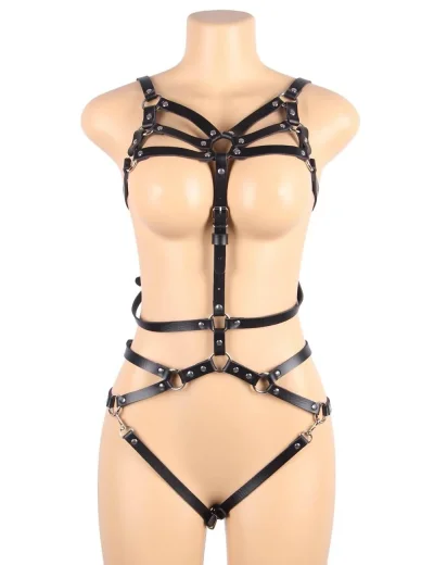 Женское кожаное белье бдсм