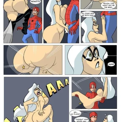 Человек паук и черная кошка