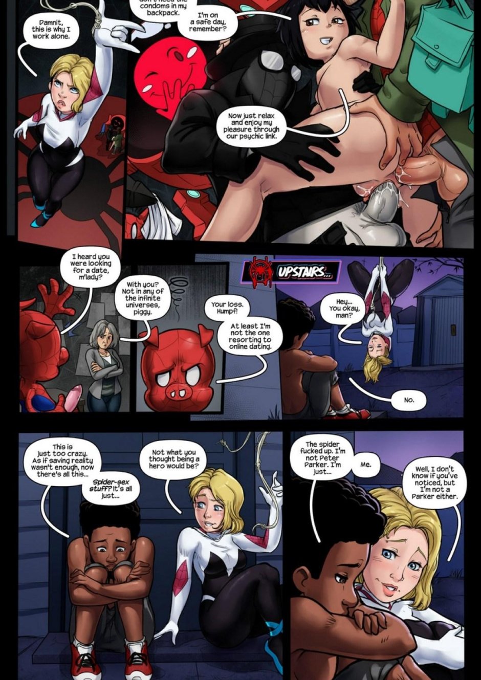 Спайдер гвен и человек паук sex комикс