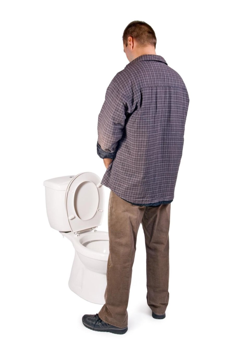Человек на унитазе