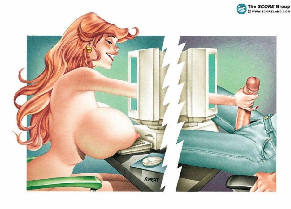 Компьютер карикатура