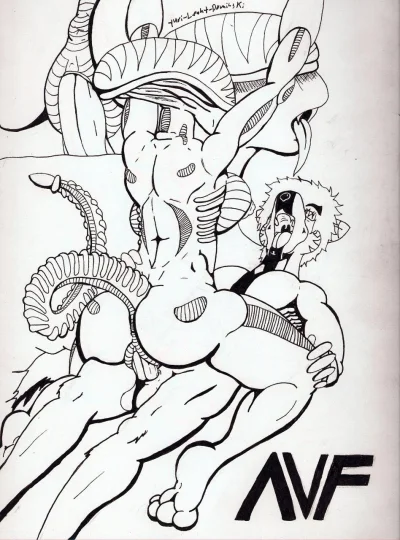 Раскраска чужой