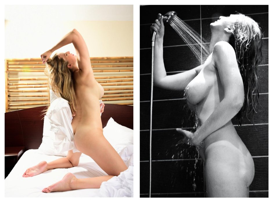 Моется в душе