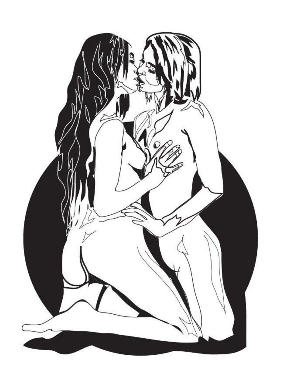 Лесбиянки рисунки