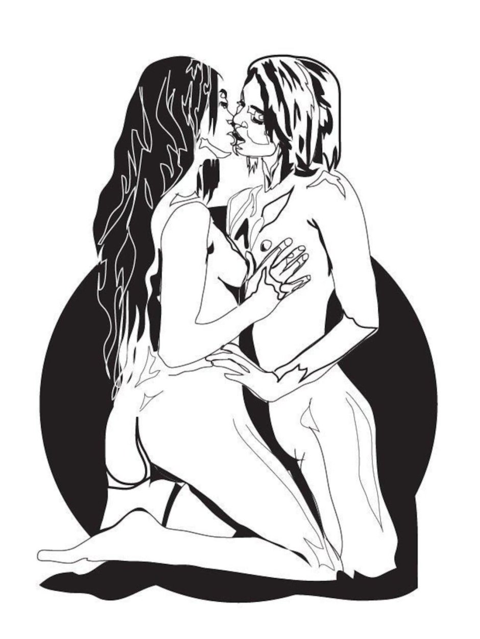 Лесбиянки рисунки