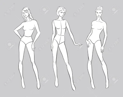 Макет для рисования одежды