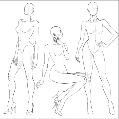 Модели для рисования одежды