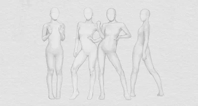 Поза человека для рисования